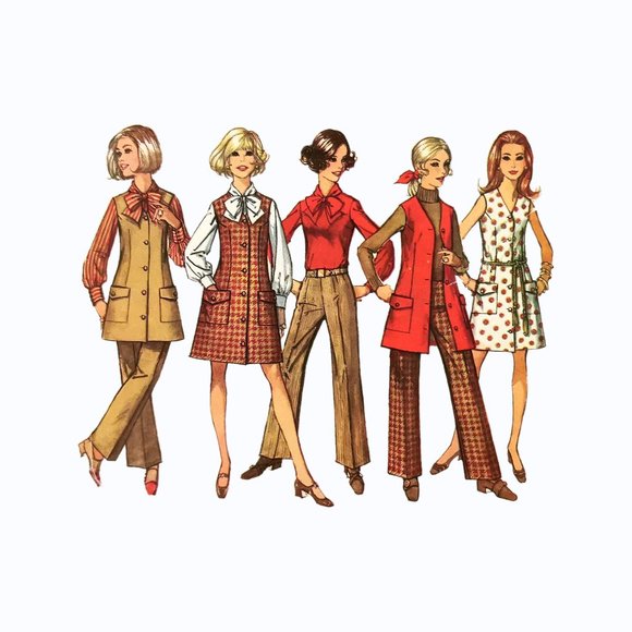 Late 60s Misses' Separates Simplicity Sewing Pattern 8348 Bust 32 1/2 Modern 2 - Picture 12 of 12